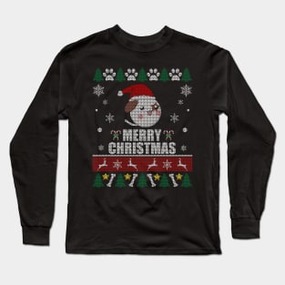 Anime Dog Ugly Christmas Sweater Long Sleeve T-Shirt